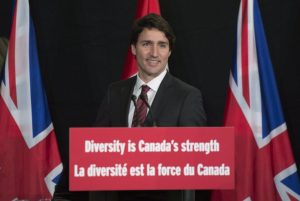 O galã Trudeau promove a diversidade