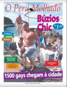 A capa onde saiu a matéria anunciando o tal festival LGBT do Marcelo ( obs: Marcelo não era gay) 