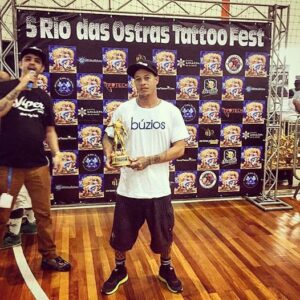 Tatuador de Búzios é premiado no 5º Rio das Ostras Tatoo Fest