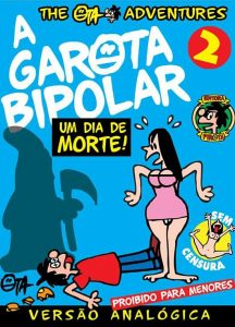 Essa é a capa do Gibipolar que será lançado pelo quadrinista Ota, na próxima semana, em Rio das Ostras.