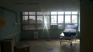 Enfermaria da cardiologia fechada no Hospital Federal do Andaraí