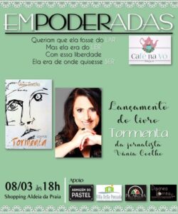 Lançamento do Livro ‘Tormenta‘ no Café Na Vó agita o dia da mulher em Búzios