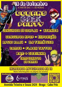 Oceans Geek Party chega à sua segunda edição