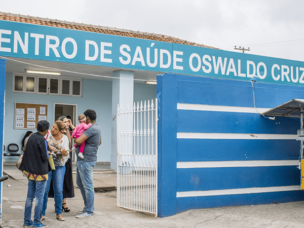 O Centro de Saúde Oswaldo Cruz, no Braga, é um dos locais de testagem no município. Foto reprodução