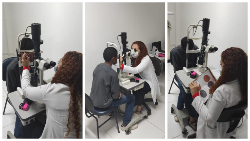 As consultas e exames oftalmológicos são realizadas no município. Foto divulgação