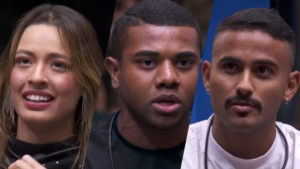3º paredão formado no BBB 24: Beatriz, Davi e Pizane