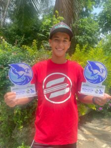 Jovem Atleta de Búzios, Juan Matias, brilha na 1ª etapa do Campeonato de Wingfoil