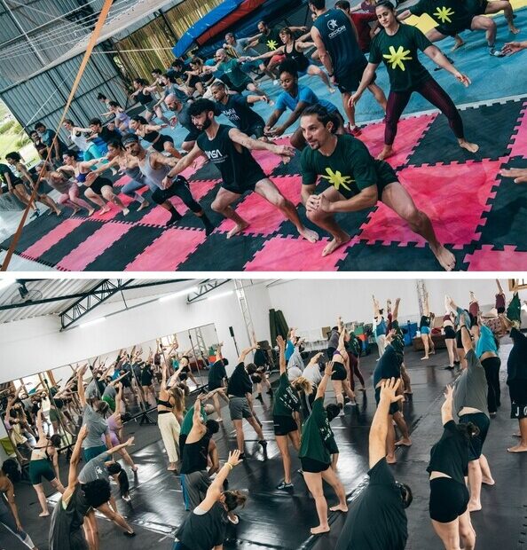 Bailarinos do Balé Teatro Guaíra participam de Camp de formação em circo