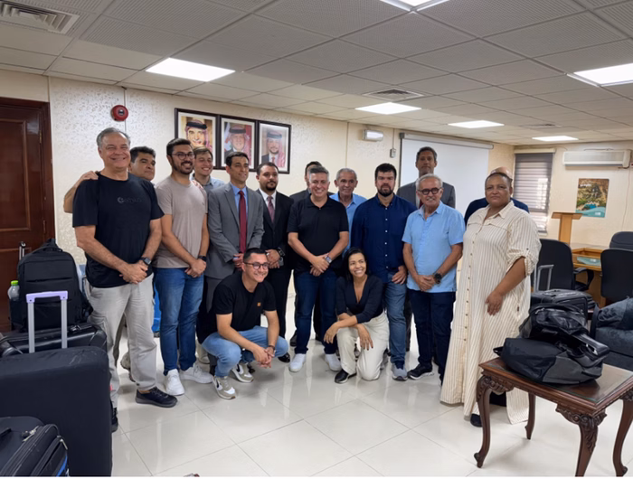 Grupo de prefeitos brasileiros em Israel.
Foto: Divulgação