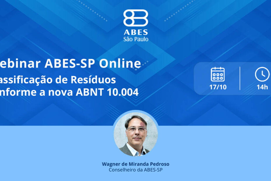 ABES-SP promoverá webinar gratuito sobre nova norma de resíduos