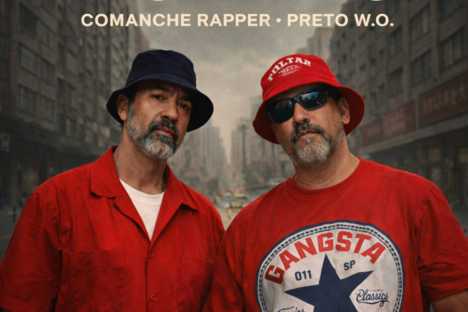 Comanche e Preto W.O. lançam “Resilientes”, single com videoclipe urbano e estética tecnológica feita com IA.