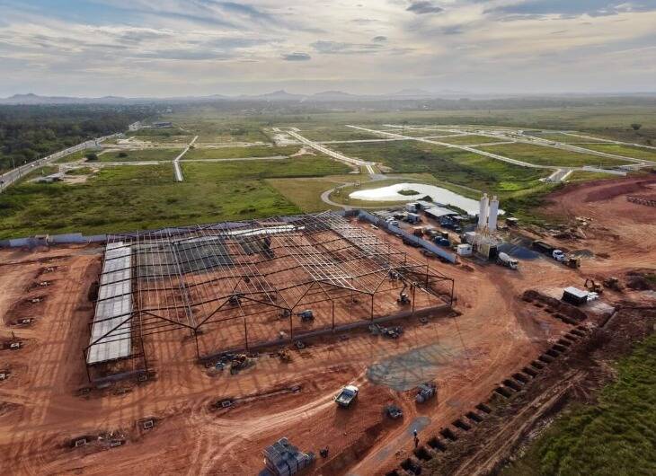 Obras durante a construção da nova unidade / foto divulgação