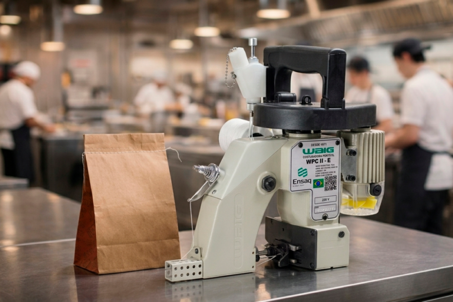 Costura de sacarias passa a ser usada no delivery