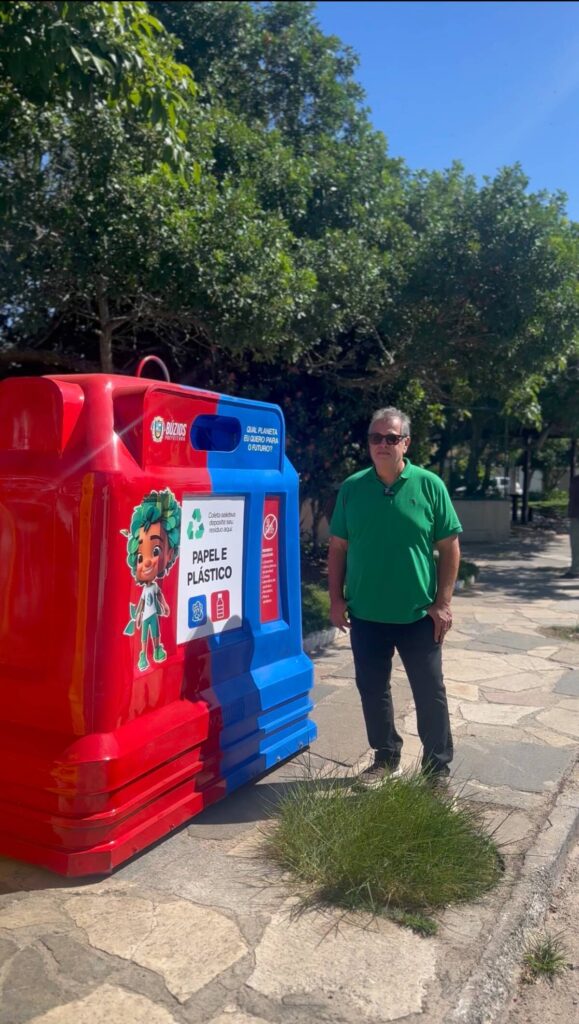 Búzios amplia coleta seletiva com contentores em praças, praias e bairros para descarte voluntário. Indicação é do vereador Anderson Chaves / Crédito da Imagem: Divulgação