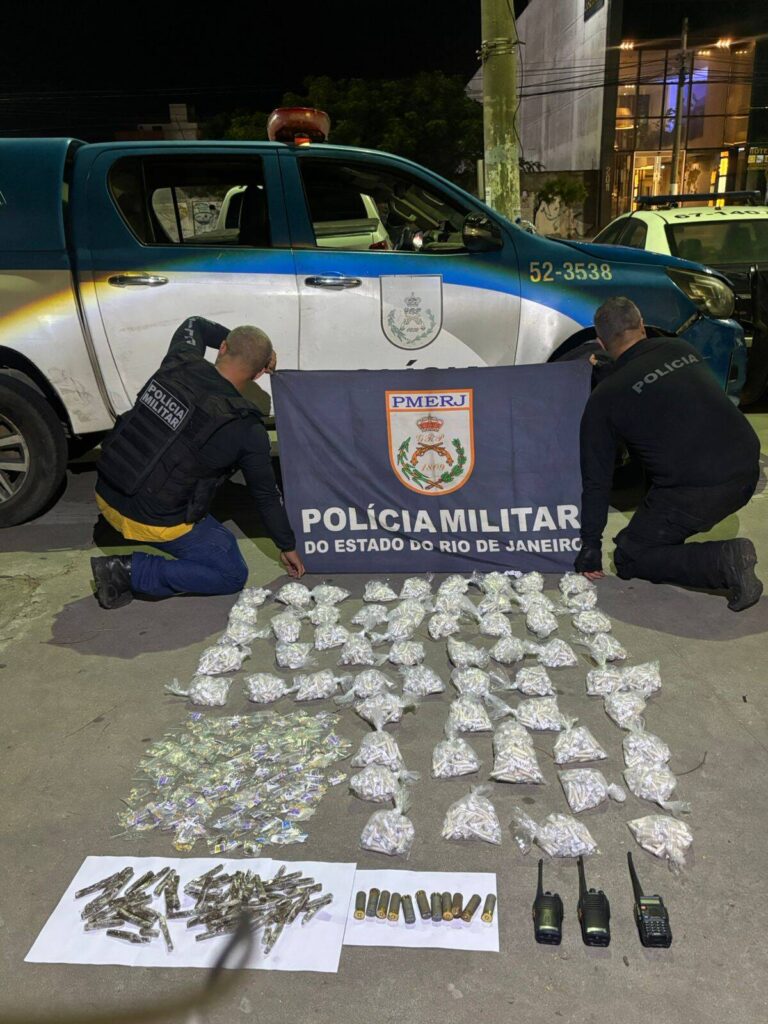 Operações policiais resultam em prisões, apreensões de drogas e homicídio na Região dos Lagos / Crédito da Imagem: Divulgação - PM