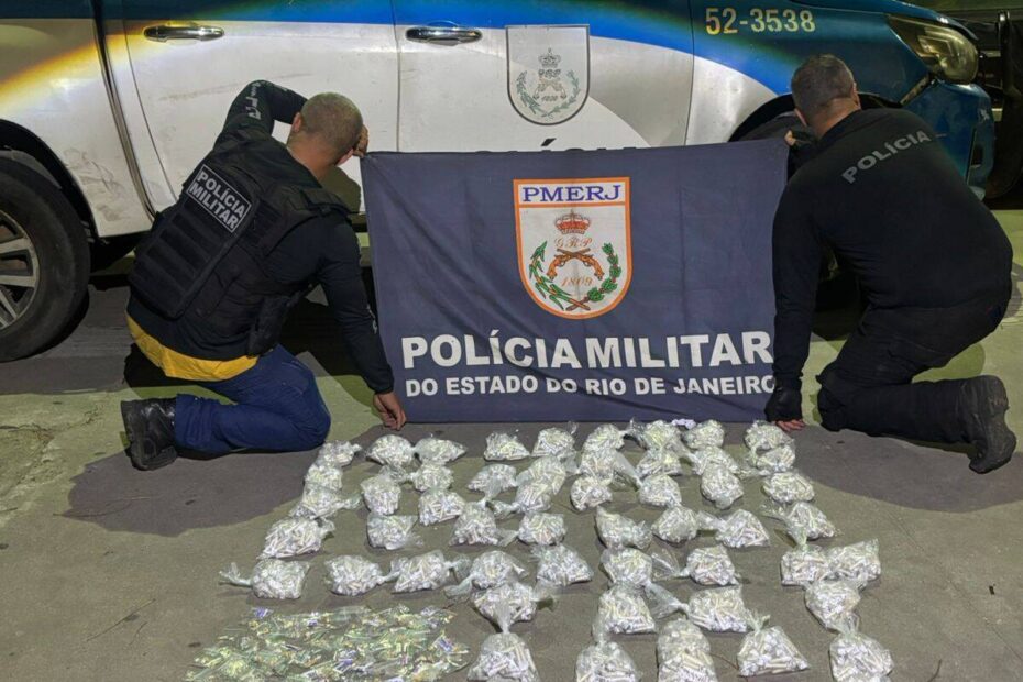 Operações policiais resultam em prisões, apreensões de drogas e homicídio na Região dos Lagos / Crédito da Imagem: Divulgação - PM