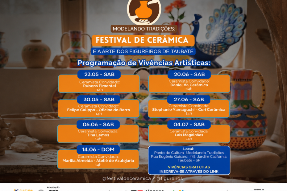 Taubaté recebe Festival de Cerâmica e Arte Figureira