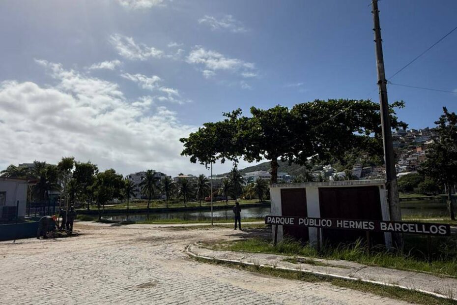 Arraial do Cabo inicia cercamento do Parque Hermes Barcelos para avanço das obras e reforço da segurança no local / foto divulgação
