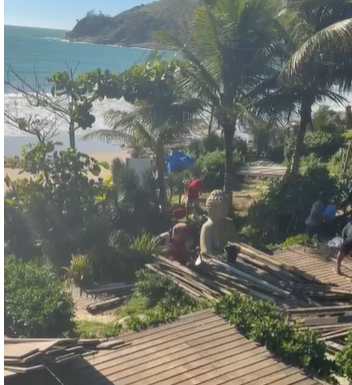 Praia Brava, em Búzios, inicia etapa de recuperação ambiental após retirada de estruturas em área de restinga I Imagem: Cortesia site Fonte Certa