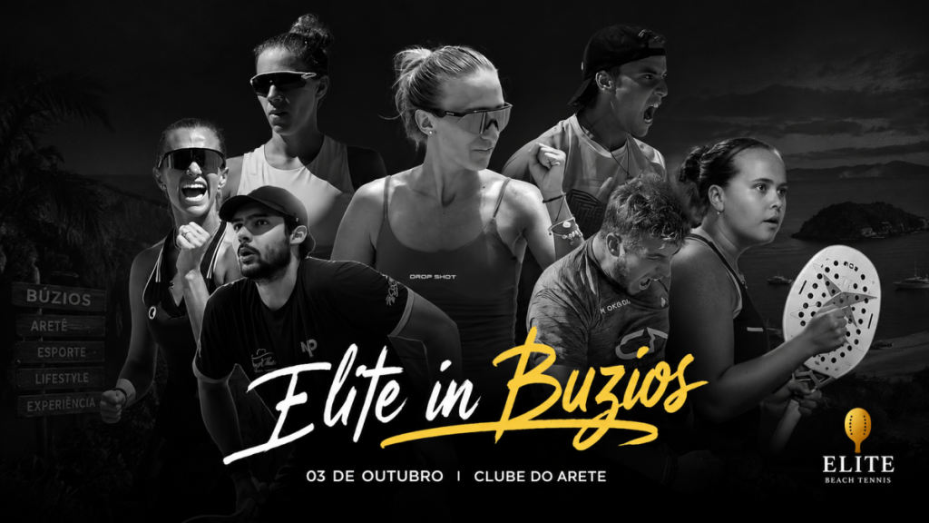 ELITE Experience reúne competições e clínicas de beach tennis de 2 a 4 de outubro no Aretê Búzios. Foto: Divulgação.