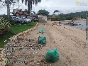 Amanrasa recolhe duas toneladas de resíduos em limpeza semanal de praias de Búzios