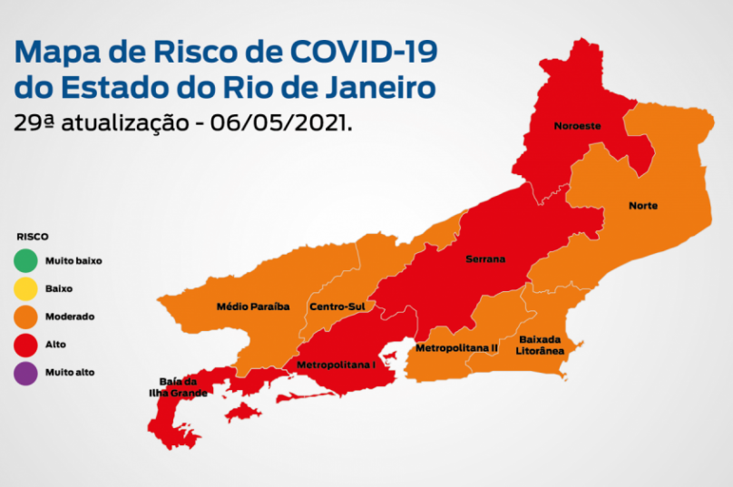 Painel de indicadores do dia 6 de maio foi publicado nesta sexta-feira (7). Imagem: Governo do Estado | Secretaria de Saúde.