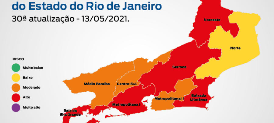 Painel indicador das regiões do estado. Imagem: SES | Divulgação.