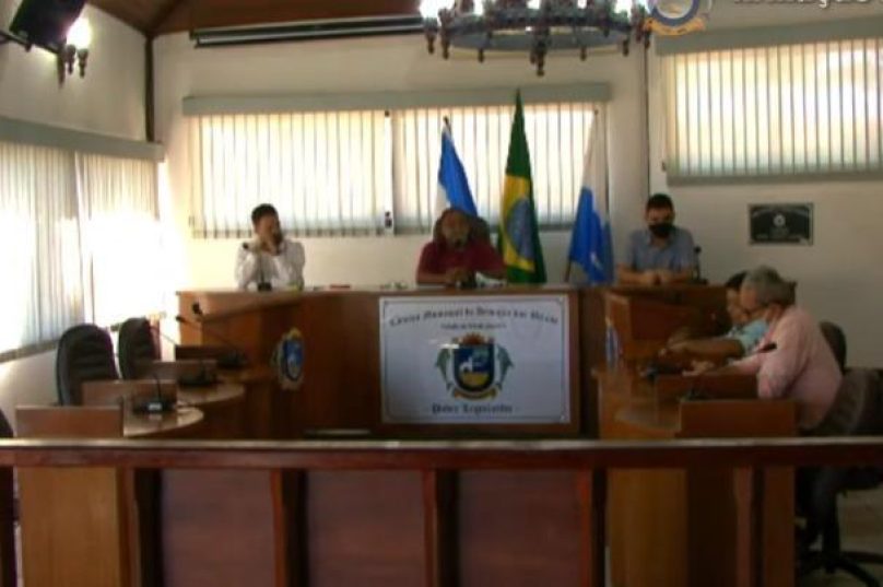 Sessão da Câmara desta segunda-feira (7). | Imagem: Reprodução