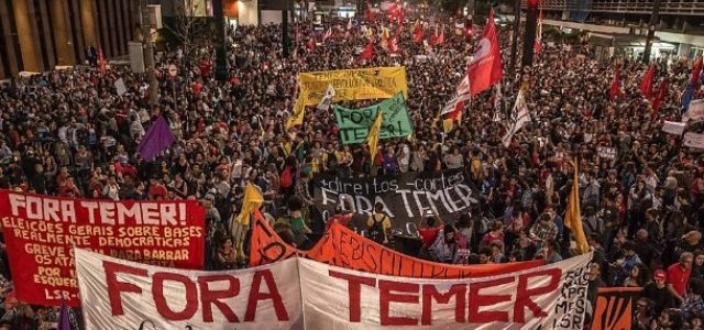 Protestos contra temer