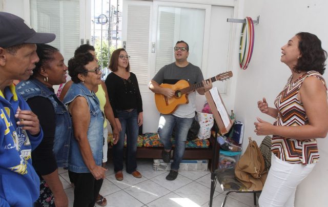 Aulas gratuitas de canto, Casa da Convivência. Macaé/RJ. Data 12/06/2018. Foto: Ana Chaffin.