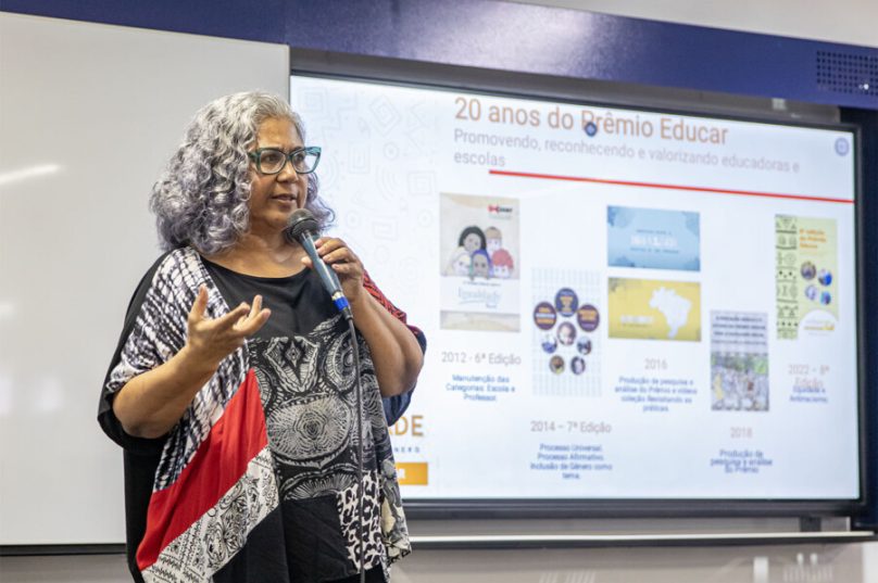 Formação e divulgação do 9º Prêmio Educar para Equidade Racial com Gênero. Cidade Universitária, Macaé/RJ.