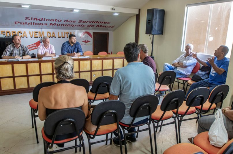 1ª Reunião do Conselho da Cidade com EGIM, auditório do Sindserv. Macaé/RJ.