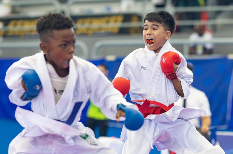 Atletas de vários estados participam do Campeonato Brasileiro de Karatê no ginásio poliesportivo de Macaé / foto Rui Porto