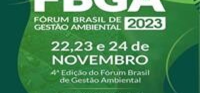 Fórum Brasil de Gestão Ambiental reunirá 10 mil pessoas em novembro