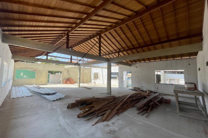 Obras da academia em andamento/ Reprodução