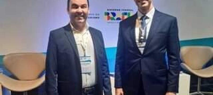 Secretário de Turismo, Cristiano Marques, e o presidente da CLIA Brasil, Marcos Ferraz.