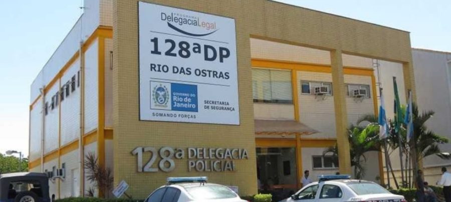 128° DP - Rio das Ostras. Imagem: Polícia | Reprodução.