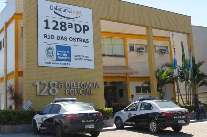 Delegacia de Rio das Ostras, 128° DP. Imagem: Reprodução.