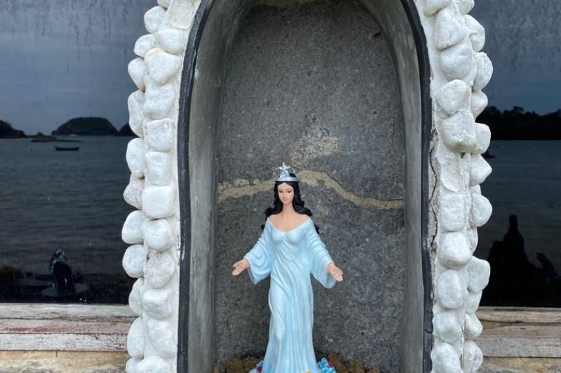 Estátua foi restaurada pela segunda vez. | Imagem: Reprodução