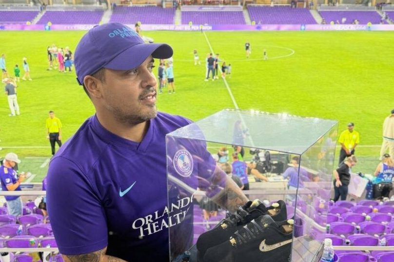 Artista brasileiro expõe tênis de US$ 50 mil em Orlando