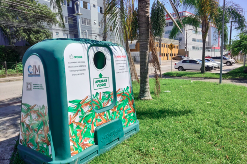 Cidades brasileiras avançam na coleta de vidro com ecopontos