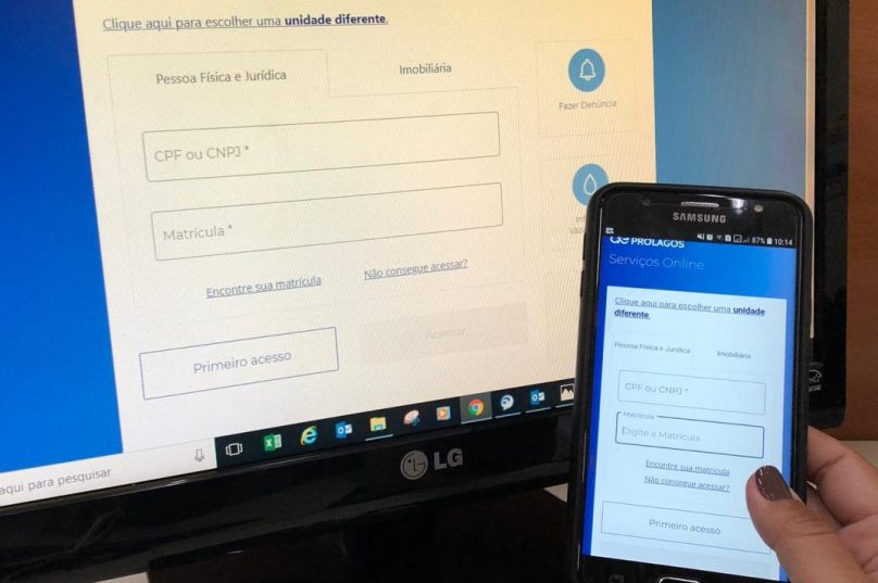 Aguas APP e Serviços Online - plataforma de atendimento