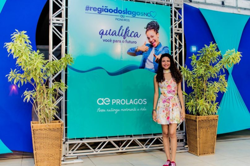 Amanda Rodrigues no encerramento da etapa local do Pioneiros