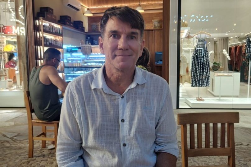 André Granado em entrevista no Golden Coffee da Ruas Pedras - Foto Prensa de Babel
