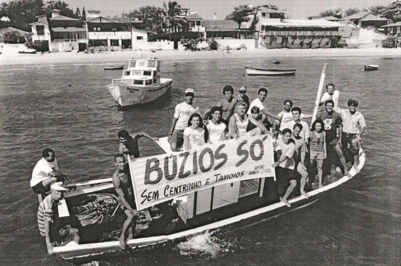 Foto do período das campanhas de emancipação na década de 90