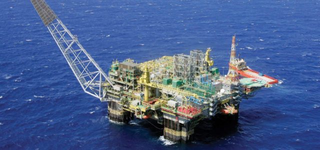 Image #: 5934056    An aerial view of new oil platforms P-52 for the oil company Petrobas at Campos basin in Rio de Janeiro, on November 28, 2007. Brazilians have long joked that Brazil is the country of the future, and always will be. But since massive oil reserves were found off its coast last year, many feel the future may have finally arrived. REUTERS/Bruno Domingos /Landov