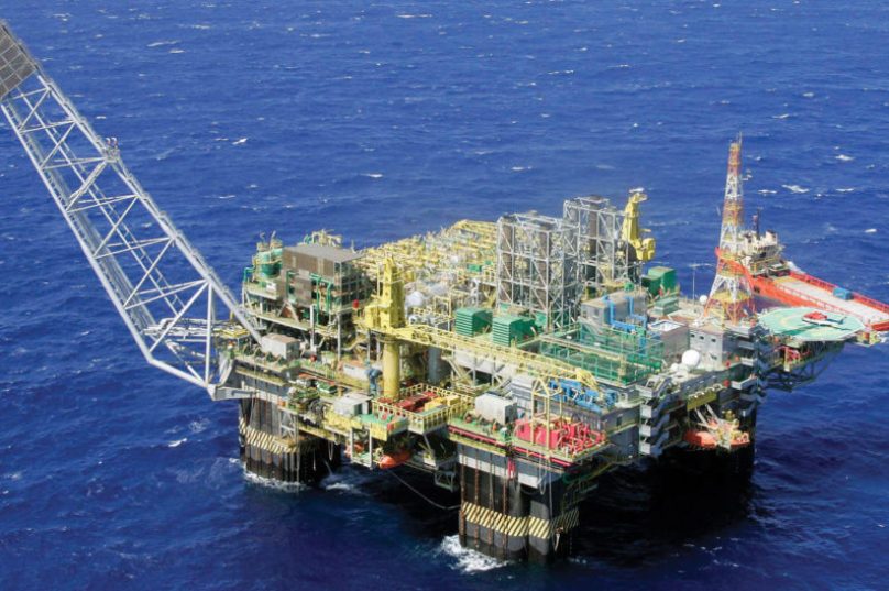 Image #: 5934056    An aerial view of new oil platforms P-52 for the oil company Petrobas at Campos basin in Rio de Janeiro, on November 28, 2007. Brazilians have long joked that Brazil is the country of the future, and always will be. But since massive oil reserves were found off its coast last year, many feel the future may have finally arrived. REUTERS/Bruno Domingos /Landov
