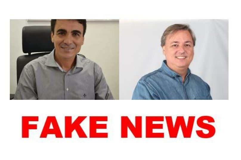 Mirinho Braga e Alexandre Martins, alvos de fake news.