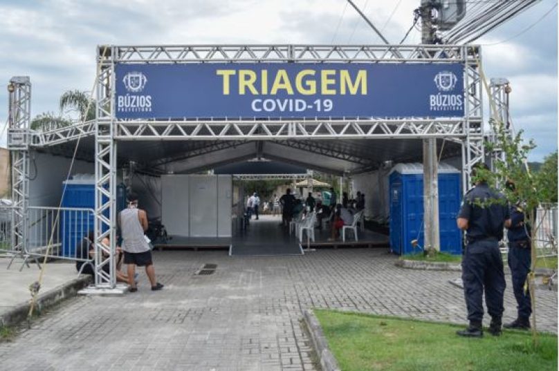 A tenda foi montada em frente ao Hospital Municipal Rodolpho Perissé. Imagem: Divulgação