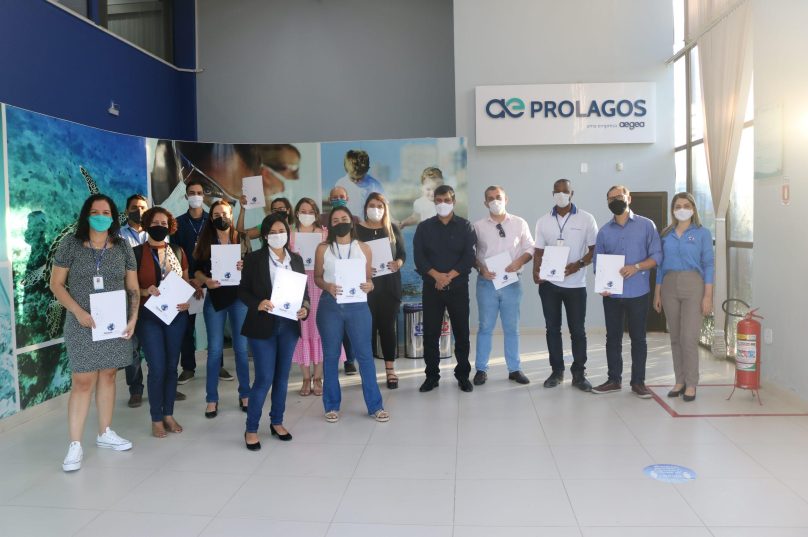 Colaboradores da Prolagos recebem certificado de Auditores Internos. Imagem: Divulgação